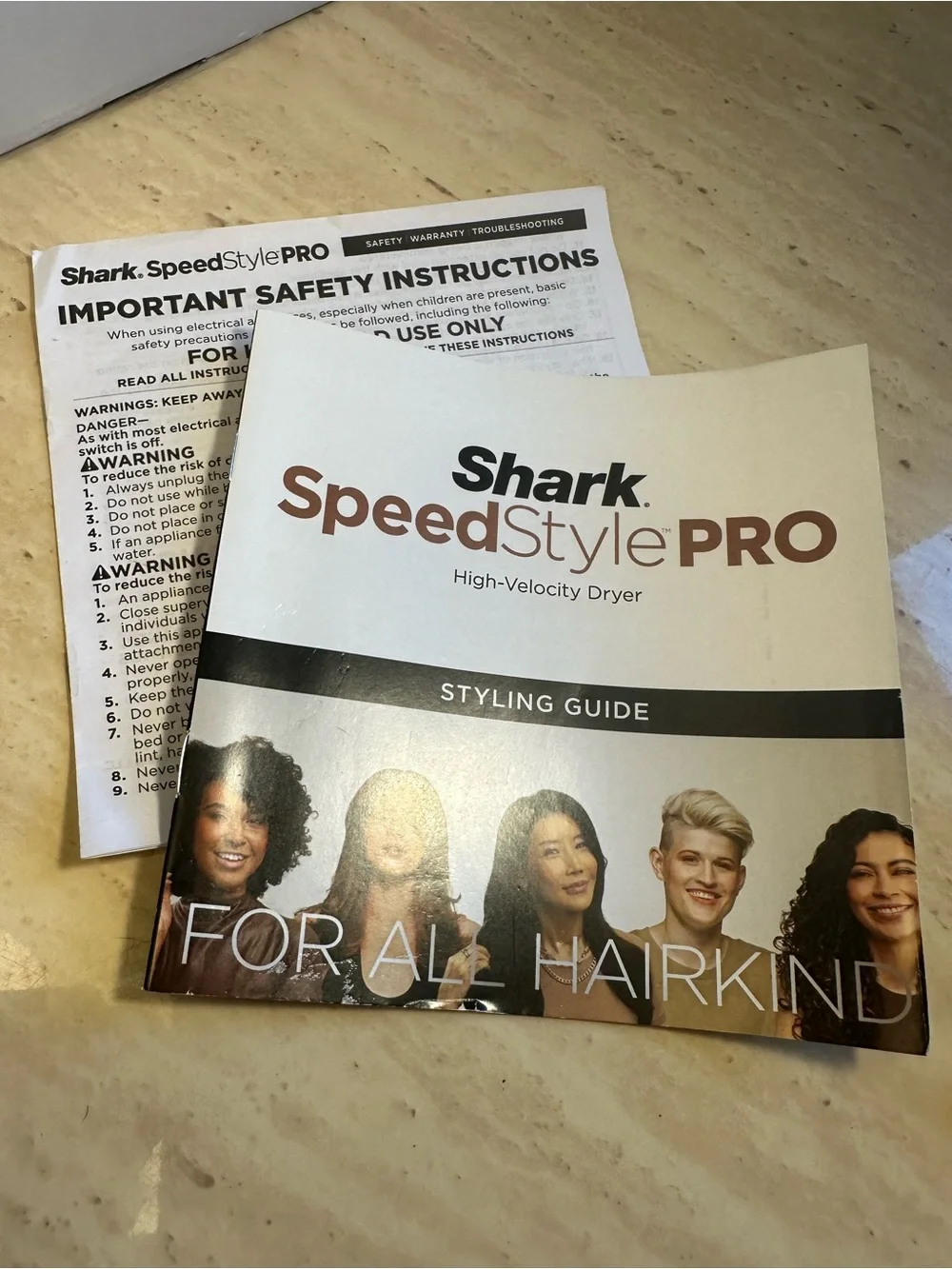 Shark SpeedStyle Pro RapidGloss Finisher&High-Velocity Dryer HD731 READ DESC